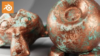 Blender Tutorial: Oxidised Copper Shader | Cycles