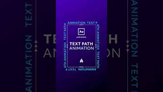Text along a path in After Effects #aftereffectstutorial #textanimation