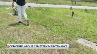 Families concerned about cemetery maintenance
