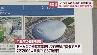 新野球場建設問題「ドーム型」では採算性に疑問　来年度民間業者との連携の可能性を探る　静岡県