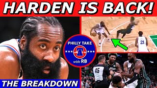 James Harden Is BACK! | Joel Embiid, Tyrese Maxey Struggle | Sixers vs Celtics Breakdown