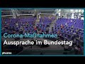 Aussprache zur Regierungserklärung von Angela Merkel zu den Corona-Maßnahmen 29.10.20