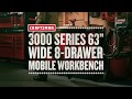 3000 Series 63-IN. Wide 8 Drawer Mobile Workbench | Tool Overview