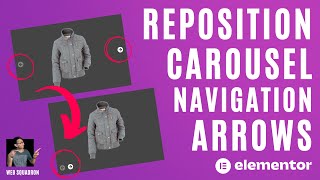 Reposition Elementor Carousel Navigation Arrows - Elementor Pro Wordpress Tutorial - Free CSS