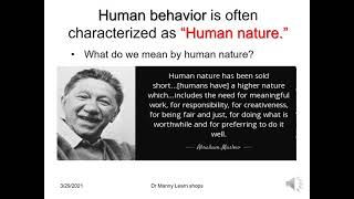 Dr Manny Learnshop: Behavioral sciences: Perspectives related to Human Behavior