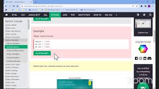Python For Kids Class 3: Variable Names