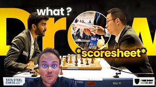 Why did Wei Yi point to the scoresheet? | Gukesh vs Wei Yi | Tata Steel Chess 2025