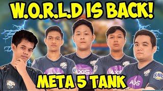 WORLD IS BACK! META 5 TANK VS PRO PLAYER MYANMAR!!! | Donkey Bar Bar