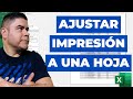 AJUSTAR IMPRESIÓN A UNA HOJA EN EXCEL #shorts