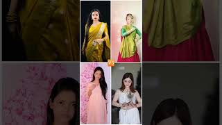 Who looks best in TRADITIONAL 🥻 || Dipika 🆚 Simpal 🆚 Ayantika 🆚 Daizy aizy ❤️ || #shorts