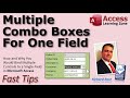 Binding Multiple Combo Boxes to One Field in Microsoft Access. Why Would You Do This?