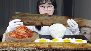 Giant Grilled Cutlassfish Mukbang Asmr