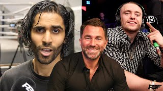 PRINCE PATEL PUTS REPORTER ON THE SPOT OVER SUNNY EDWARDS OPPONENT, SENDS MESSAGE TO EDDIE HEARN