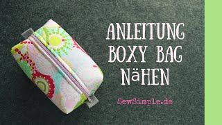 Boxy Bag | Kosmetiktasche nähen