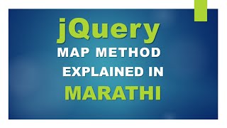 learn jQuery, map method In Marathi #jquery #jquerytutorial #selectors #map #mapmethod