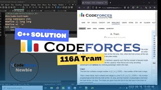 A C++ Solution to Codeforces 116A Tram by CFNewbie