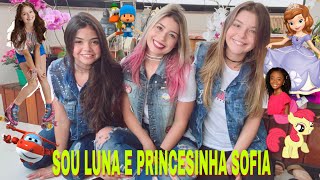 SOU LUNA E PRINCESINHA SOFIA EM LEITURA LABIAL (Dubladoras Mariana Evangelista e Isabella Guarnieri)