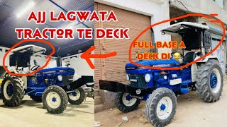 ajj lagwta tractor te deck jatto / farmtrac modification/ lamba bumper/ full informations