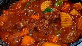 How to  make delicious beef mechado ! easy and delicious  filipino style beef stew