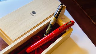 Namiki Yukari Royale vs Namiki Nippon Art Fountain Pen