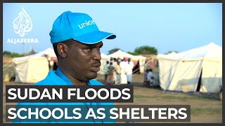Sudan's Sinnar state flooding: Families find shelter in schools
