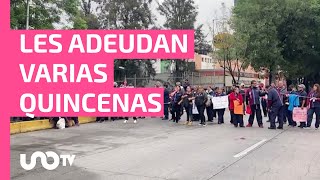 Trabajadores de empresa de limpieza bloquean tres puntos de la CDMX