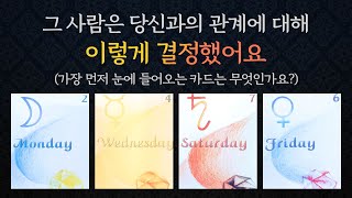 [타로/연애/속마음] 상대가 내린 결정 or 결심/짝사랑/썸/커플/다툼/이별