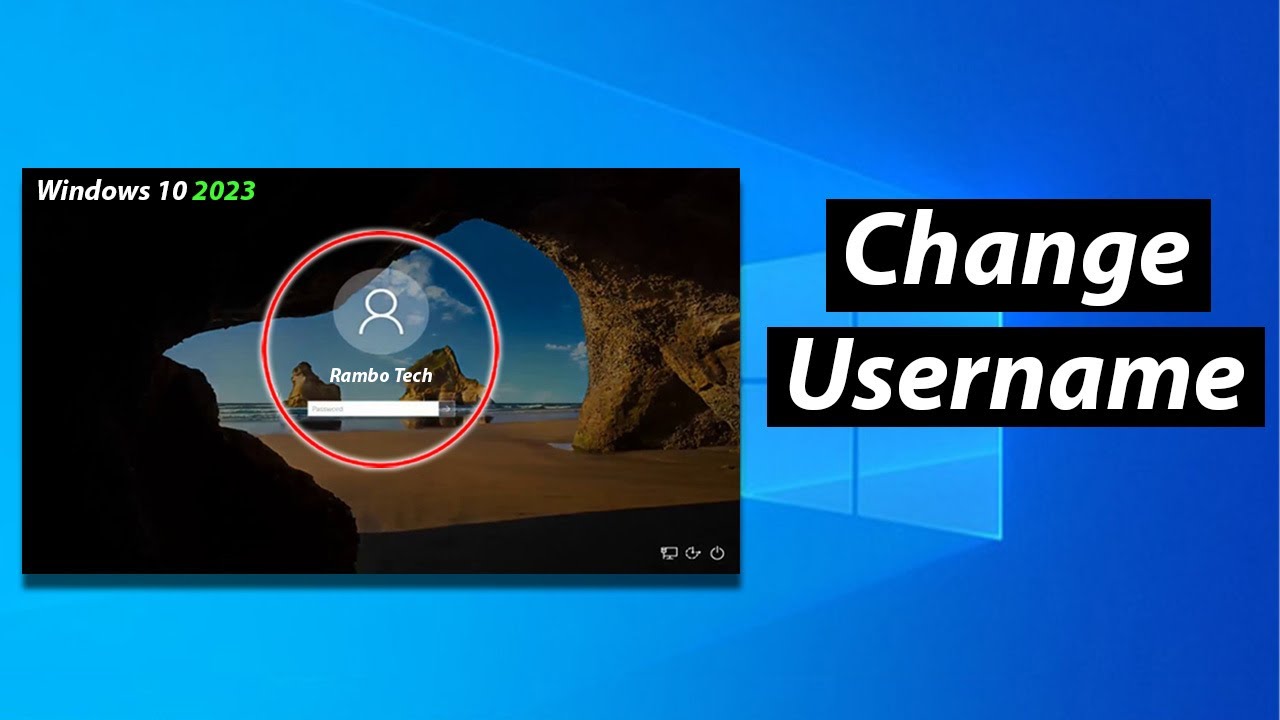 How To Change Username In Windows 10 |How To Change Your Username ...