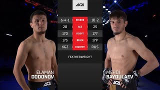 ACA 126: Еламан Додонов vs. Мехди Байдулаев | Elaman Dodonov vs. Mehdi Baydulaev