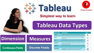Tableau Data Types | Discrete vs Continuous Fields | Dimensions vs Measures
