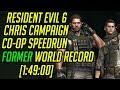 Resident Evil 6 (PC) Chris Campaign Co-Op Speedrun  Former World Record [1:49:00]