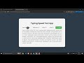 Typing Speed Test App Using HTML, CSS and JavaScript with Source Code