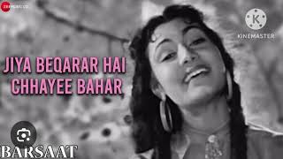 Jiya Beqarar Hai Chhayee Bahar# छाई बहार है जिया बेकरार है  HD Video Song Lata Mangeshkar