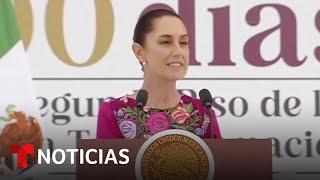 Claudia Sheinbaum celebra sus primeros 100 días de Gobierno | Noticias Telemundo