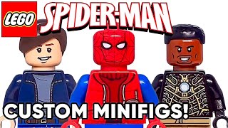 How To Make Custom LEGO Spiderman Minifigures! *Bully Maguire, Spidey, Electro & More!*