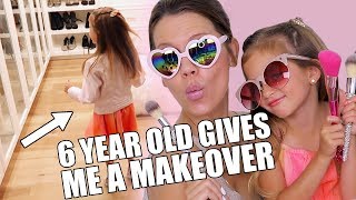 6 YEAR OLD GIVES ME A MAKEOVER | Clothes & Makeup
