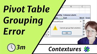 Fix Pivot Table Error Cannot Group That Selection