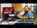 Update firmware software on the Minelab Equinox 900, 700 and Xterra Pro