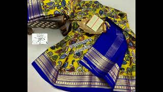 #DM9502945673 Latest mysore crep Silk digital prints saree with blouse.. Silk marked...