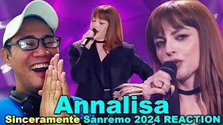 Annalisa - Sinceramente - Sanremo 2024 REACTION