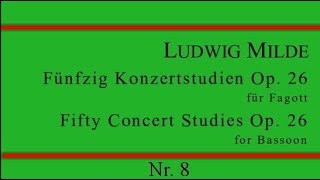 Ludwig Milde: Konzertstudie Nr. 8