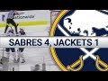 HIGHLIGHTS: Sabres 4, Blue Jackets 1