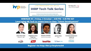 IHRP Tech Talk Series - Webinar 4 "Leveraging HR Tech for best-in-class Talent Development"