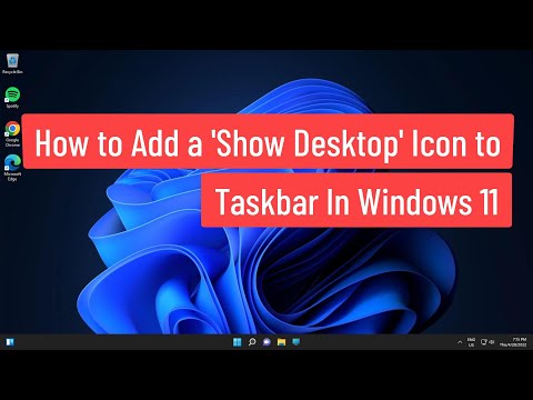 Add a “Show Desktop” Icon to the Taskbar in Windows 11