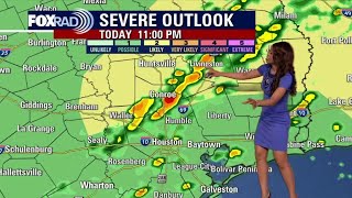Houston weather: Jan. 9 slight severe weather risk