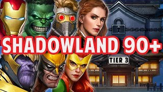 ALL T3 SOLO VS SHADOWLAND STAGES 90+ (PART 1) - Marvel Future Fight