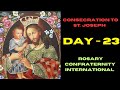 Consecration to St Joseph Day 23- Fr. Abilash George,