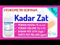 Stoikiometri Senyawa Kimia Kelas 10 • Part 1: Kadar Zat - Persen Massa, Persen Volume, bpj / ppm