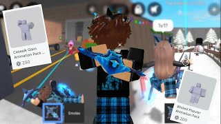 MM2 MONTAGE WITH THE NEW ROBLOX ANIMATIONS 🔥// ON MOBILE + ICEPIERCER*