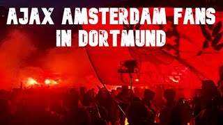 Borussia Dortmund (BVB) vs. Ajax Amsterdam 03.11.2021 Fans March ultras pyro